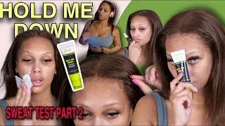 SWEATPROOF�� Hold Me Down Adhesive SPORT Sweat Test Delicate 3D Frontal Lace Wig Install Afsisterwig