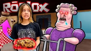 MINHA VÓ RANHENTA no ROBLOX! (Grumpy Gran Scary Obby)