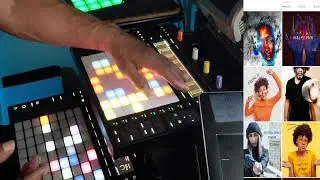 Playing Ableton Push 2 & 3 at the same time, finger drumming on Machine MK3