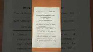 IGNOU BCOMG BCOS185 ENTREPRENEURSHIP JUNE 2023 QUESTION PAPER 03/06/2023👍👍👍