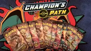 I must pull CHARIZARD! Champion's Path Pokemon Booster Pack Opening!