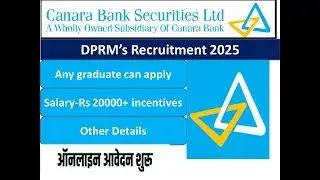 DPRM post in Bank for Graduates Bhopal/Indore/Raipur