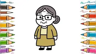 How to Draw a Cute Grandma Step by Step! 👵
