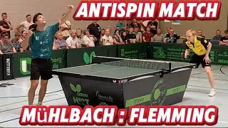 2.Bundesliga🏓 | WAS EIN MATCH😲 gegen den BESTEN deutschen Antispinspieler | C.Mühlbach : A.Flemming