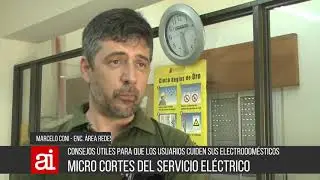 Microcortes del servicio el&eacute;ctrico por refacciones