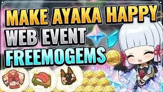 NEW AYAKA WEB EVENT! (FREE 40 PRIMOGEMS!) Genshin Impact Inazuma Patch 2.0 The Heron's Invitation