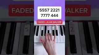 Faded - Alan Walker (Piano Tutorial) #fadedalanwalker #fadedpiano #alanwalkerfaded #alanwalker