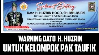 WARNING DARI DATO H. HUZRIN ‼️ ABAL-ABAL BUKAN PSHT