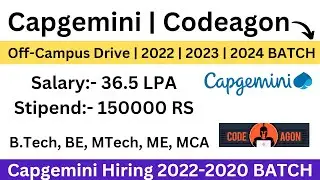 Capgemini Off Campus Drive 2022-2020 | Trilogy innovations Hiring 2023 | 2024 | No 60% Criteria