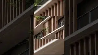 Aluminum louver facade design for commercial building #shorts #aluminiumlouvers #architecture