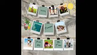 Red and Gold Modern Video Collage 2 #videocollage