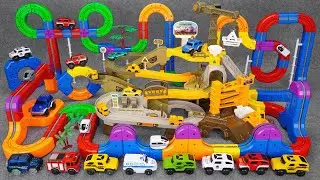 34 minutes of satisfying Roller Lego track & High speed off-road vehicle track toy ASMR | Toy review