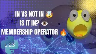 Python in & not in 🤯 | Membership Operators Made SUPER EASY