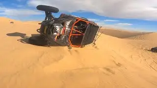 Can Am X3 ROLLOVER CRASH In Glamis Dunes | DIRT BIKE DIARIES EP.137