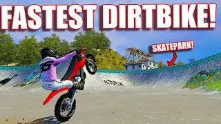SKATEPARK FREERIDE VS THE FASTEST ELECTRIC DIRTBIKE IN MXBIKES!?