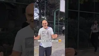 Dunking at 73 years old! 🤯 (halimtherider) #teamflightbrothers