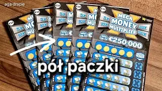 P&oacute;ł paczki | Zdrapki za 50 euro | Co za wynik! Irish National Lottery Scratchcards