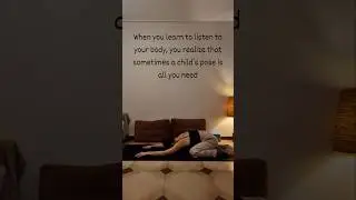 Listen to your body.