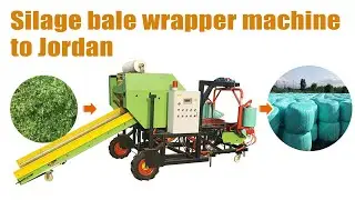 Excellent performing silage bale wrapper machine ready for Jordan! High-efficient silage baler