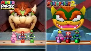 Mario Party Superstars Vs Mario Party 2 - All Minigames Comparison (Remake Vs Original)