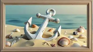 Ancla verano / summer / playa - beach / anchor / Navy - tema marino / wallpaper - frame tv / fondo