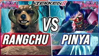 T8 🔥 Rangchu (#2 Ranked Kuma) vs Pinya (Reina) 🔥 Tekken 8 High Level Gameplay