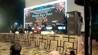 Singer and organiser Naseem Ahmed Sagar Happy New Year 2026 qawwali performance Nazimabad Gymkhana