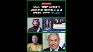 ISRAEL FINALLY AGREED TO STRIKE ONLY MILITARY SITES OF IRAN.#news #IsraelIranConflict #trendingshort