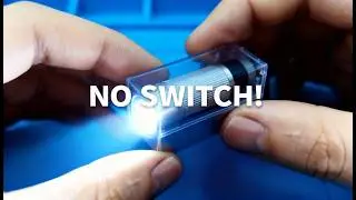 This Tiny Flashlight Has NO Switch ! (DIY Touch-Control Rechargeable Light)