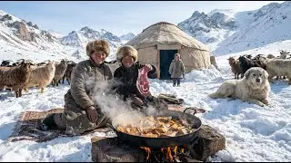 Nomads in the Snow: Cooking REAL Mountain Food in Freezing Cold