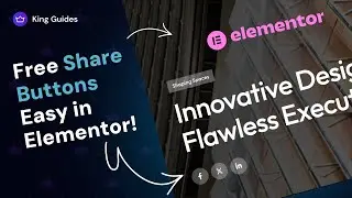 How to Create Share Buttons Easy in Elementor for Free? - King Addons for Elementor