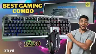 Best Gaming Keyboard Combo Under 1230 Rupees | Zebronics Transformer Premium combo Review | Bengali