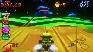 CRASH NITRO KART PS2 ELECTION AVENUE LAPS 7 DR. NEO CORTEX
