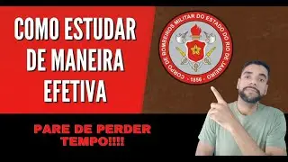 COMO ESTUDAR DE MANEIRA EFETIVA PARA O CBMERJ!!!