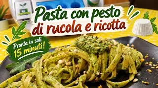 Pasta con pesto di rucola e ricotta per bimby TM7 TM6 TM5 TM31 TM21