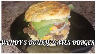 Fast food favorite healthierway |Wendy's Dave's Double Stacker #calab @unclechristhefoodpantrychief 