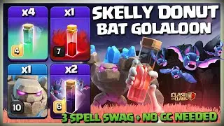 A strategy used only by PRO's! Th14 Skelly Donut | Th14 Skelly Donut Bat LaLo Attack Strategy coc