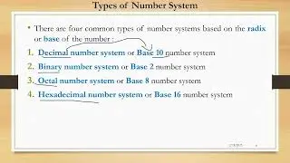 Rec L 4 Computer Number System