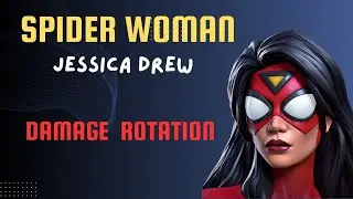How to use spider woman (jessica drew)  |Damage Rotation Guide| - Marvel Contest of champions 