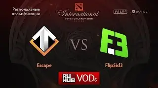 Escape Gaming vs FlipSid3 Tactics.Квалификации TI6, Европа