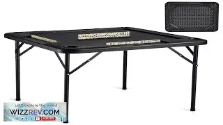VEVOR Mahjong Table 4 Player Folding Card Table & 4 Cup Holders