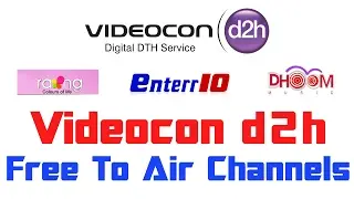 Videocon d2h Free To Air Channels | MPEG4 FTA Channels On Freedish receiver