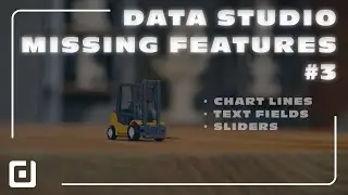 Data Studio MISSING Features #3 - Chart Lines, Text Fields, Sliders