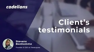 CodeLions Client Testimonial: Stevens Bonhomme, Founder & CEO at Feedcoyote