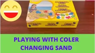 I played with color changing sand