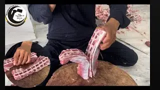 Best Mutton cutting skills|| Experts || pakistani mutton cutting style || Mutton special ||