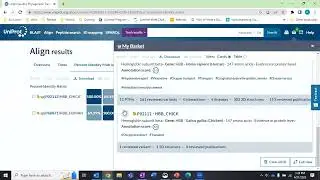 Comparing amino acid sequences using UniProt