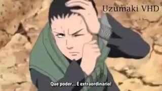 Shikamaru,Chouji e Chouza Vs Obito(Tobi) e Gedo Mazo (Full Fight) - Legendado em PT-BR (HD)