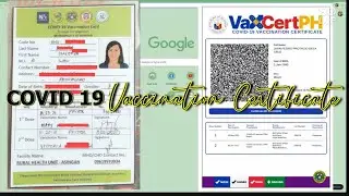 Standard Vaccination Certificate for Travel | DOH and BOQ