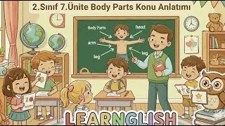 2. Sınıf İngilizce 7.Ünite Body Parts (Vücut Kısımları) Konu Anlatımı - (MEB Uyumlu) 👃🏻👄👁️👂🏻